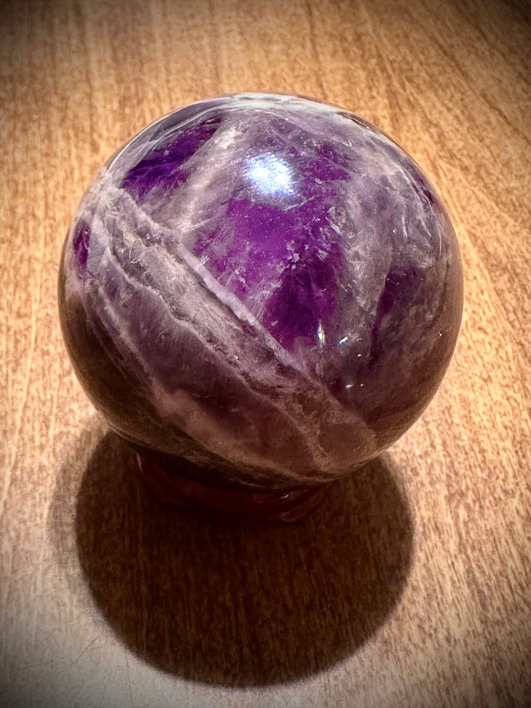 Customer photo review of Amethyst Sphere