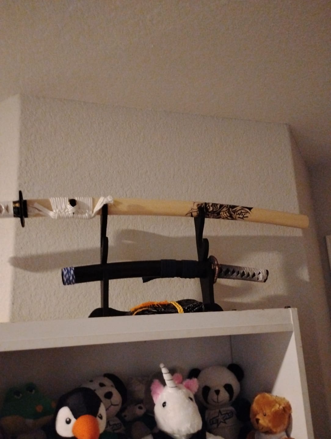 Customer photo review of katana sword stands