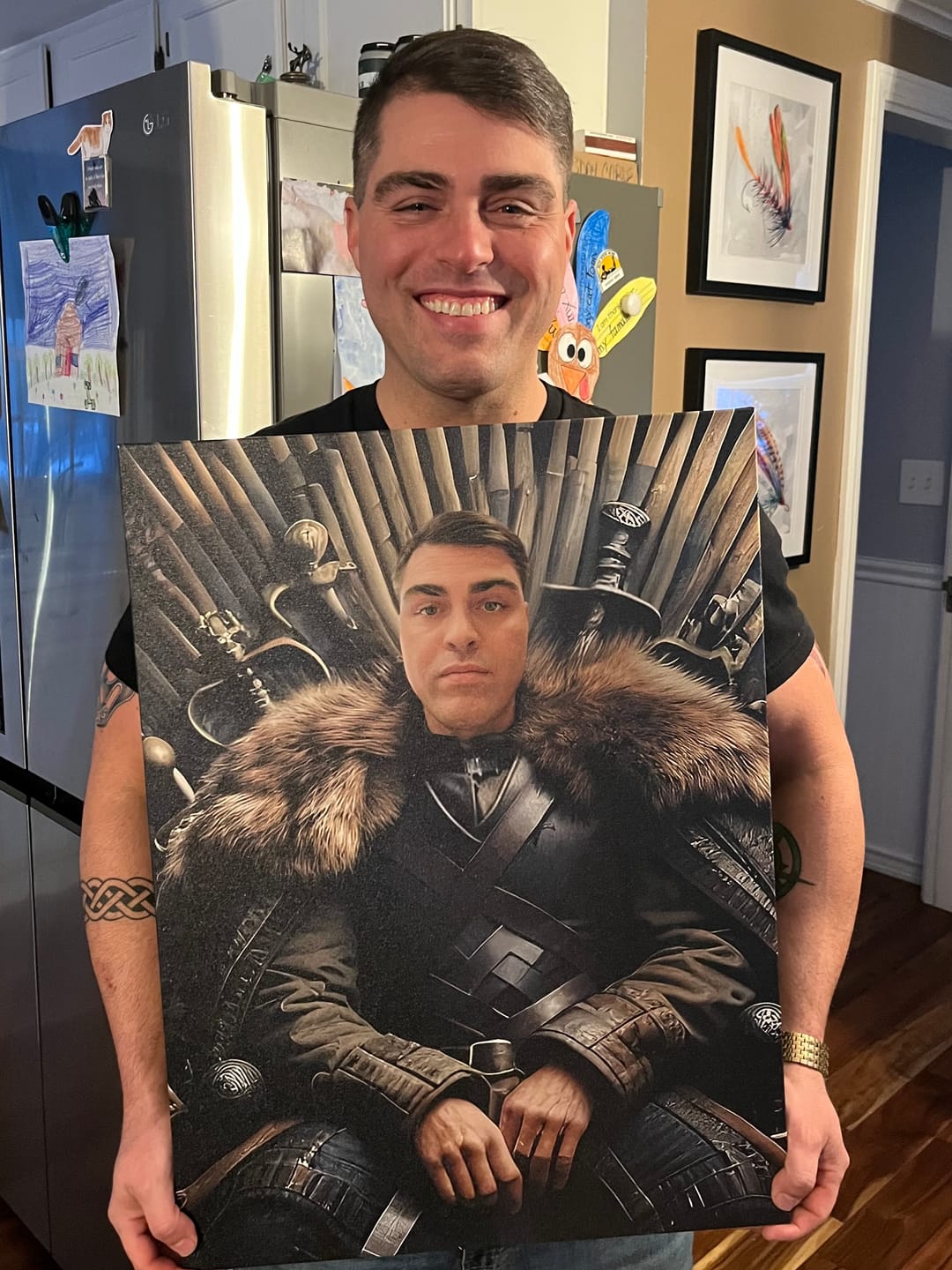Customer photo review of Iron Throne Lord Portrait