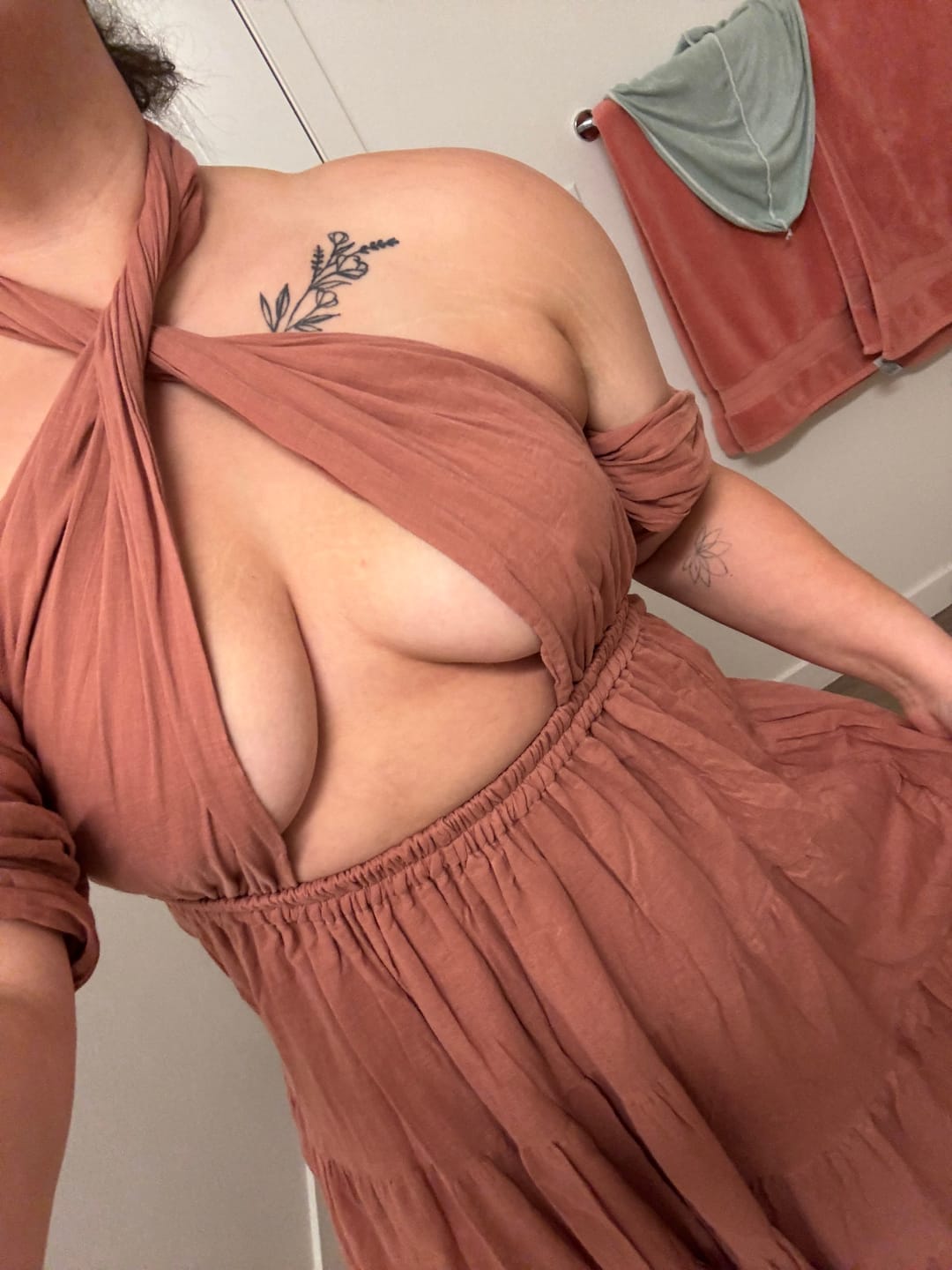Customer photo review of Amara Bohemian Maxi Dress Sandstone
