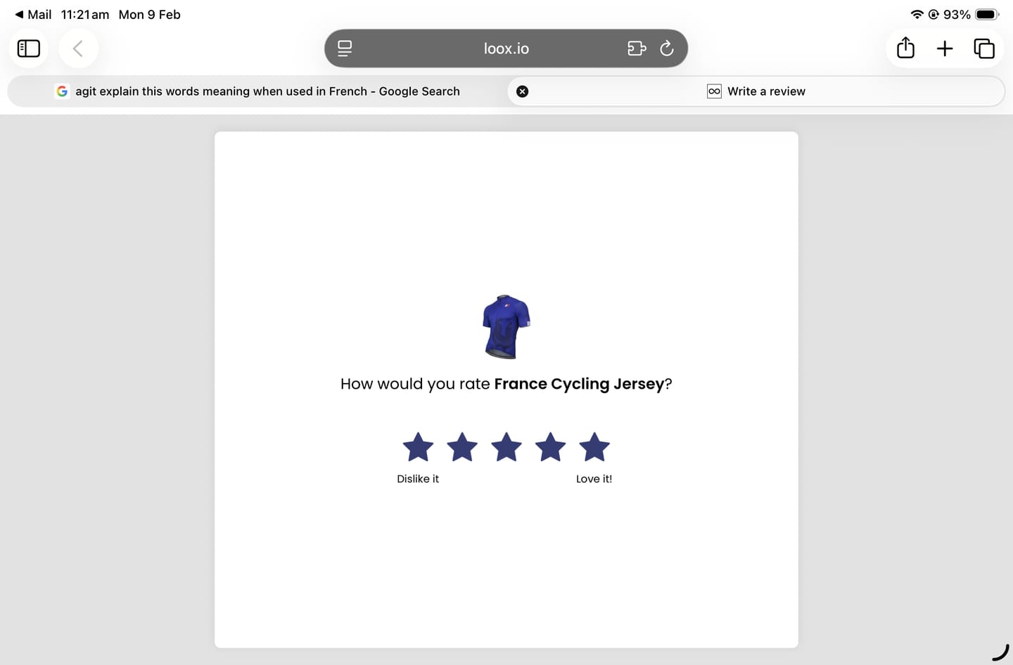 Customer photo review of France Cycling Jersey