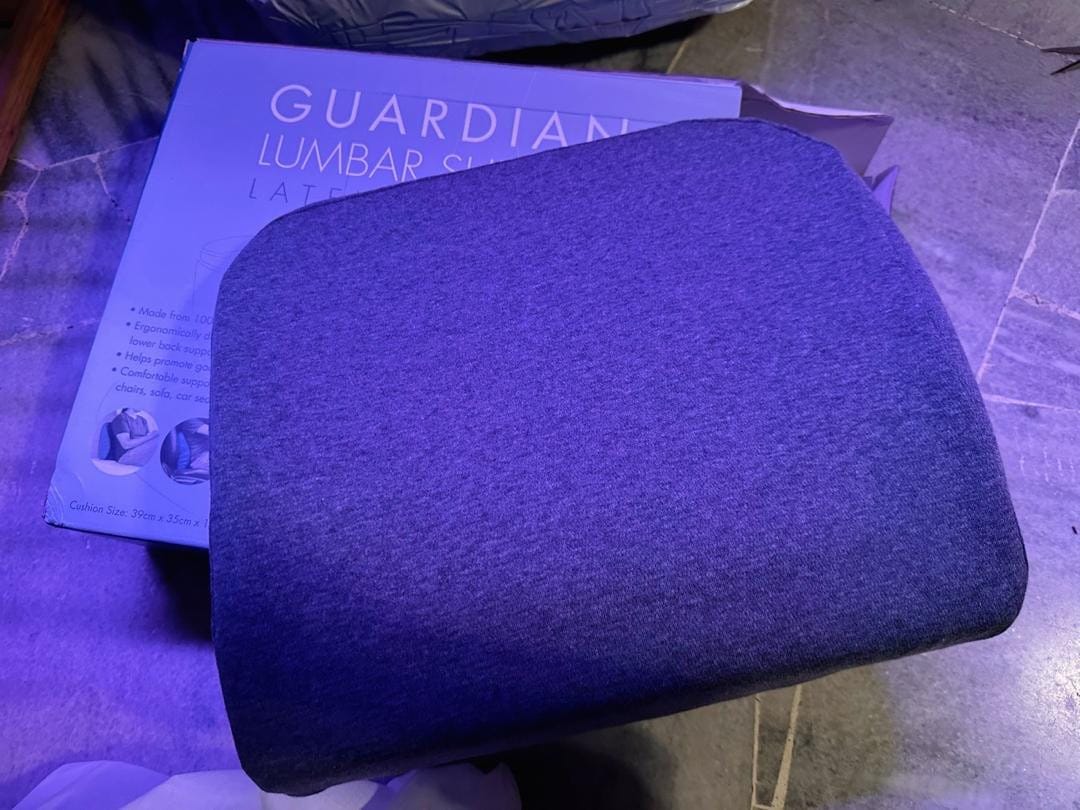 Customer photo review of Getha Guardian Lumbar Support Latex Cushion