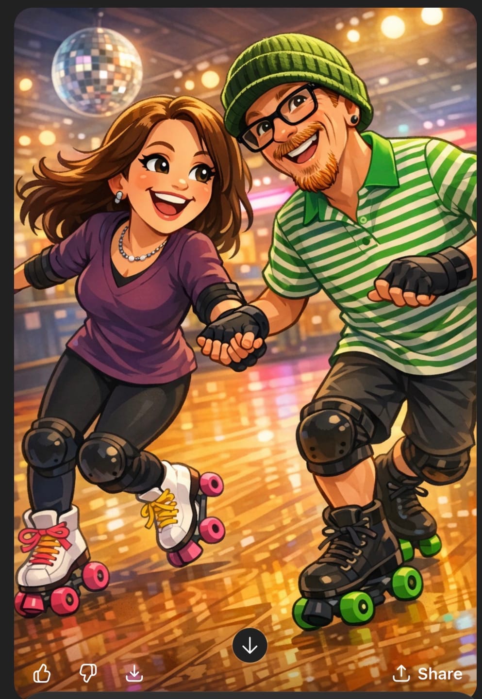Customer photo review of Royal Assassin Indoor Roller Skate Wheels