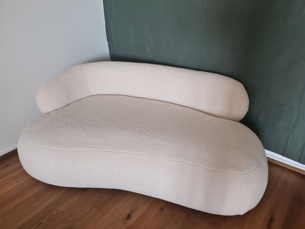 Customer photo review of Siri Puf İkili Koltuk Kırık Beyaz Teddy