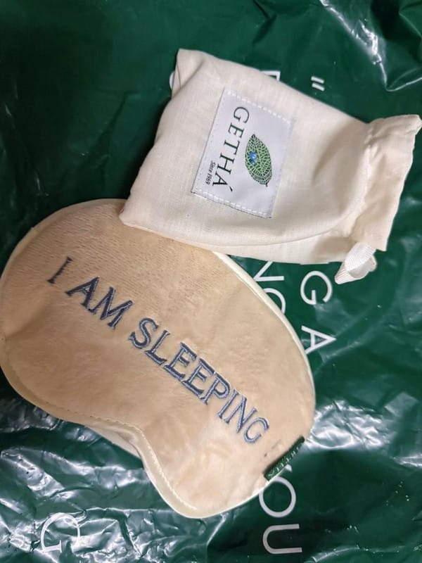 Customer photo review of I Am Sleeping Eye Mask