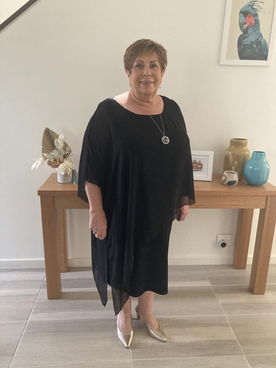 Customer photo review of Renta Black Event Dress