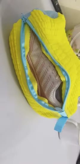 Customer photo review of Shoe Washing Machine Bag – Durable Laundry Protector for Sneakers