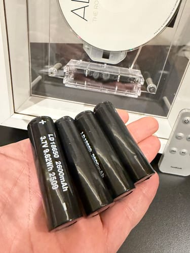 Customer photo review of M1 18650 Battery (4-Pack)