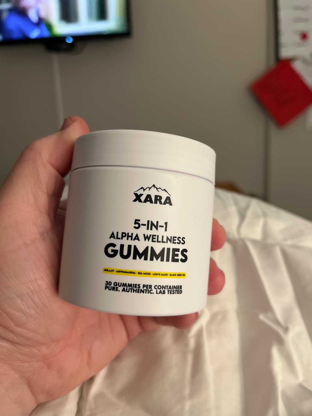 Customer photo review of Xarashilajit® 5 in 1 Alpha wellness gummies