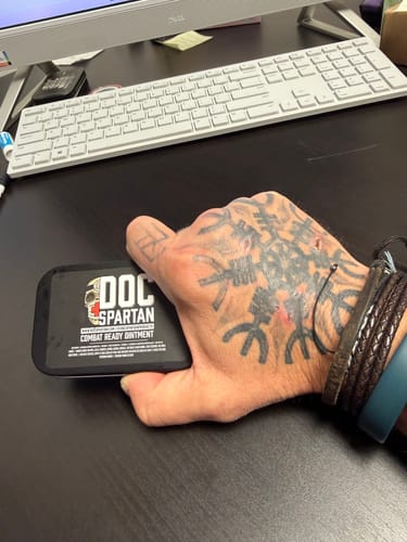 Customer photo review of Combat Ready Ointment - Big Tin