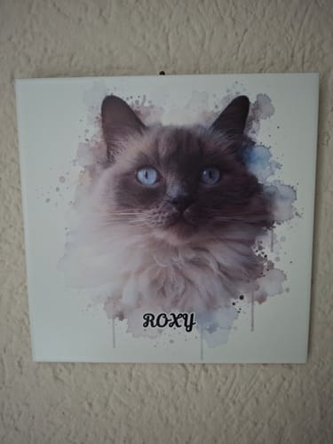 Customer photo review of Jouw Huisdier in Karikatuur Stijl als Tegel - Direct Voorbeeld