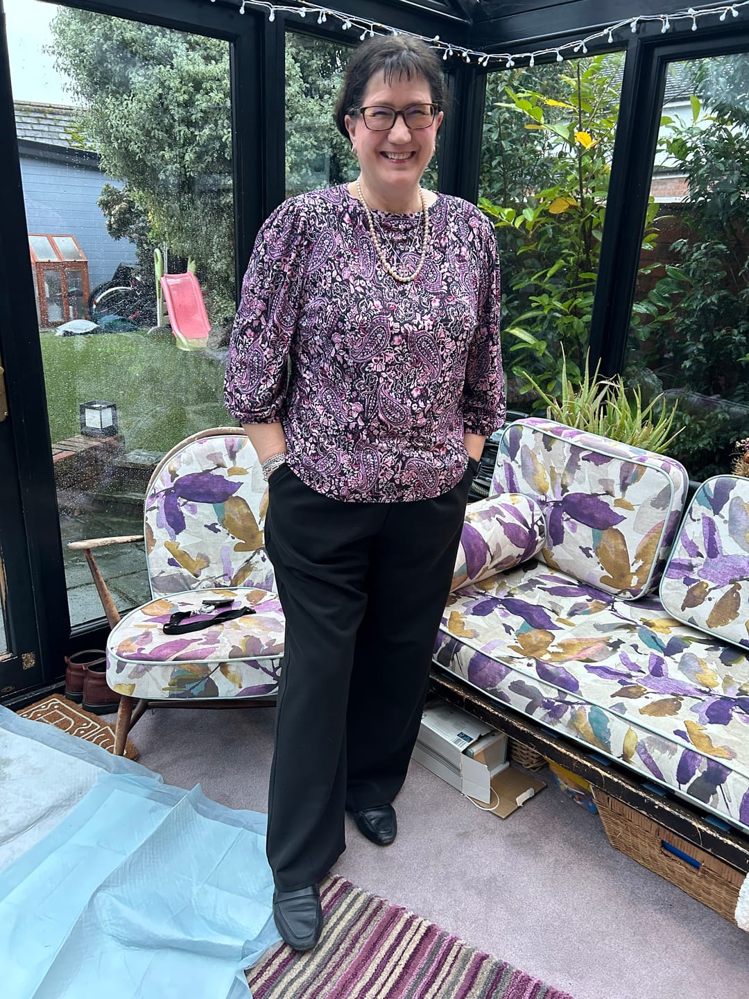 Customer photo review of Classic Luxe Suiting Fabric