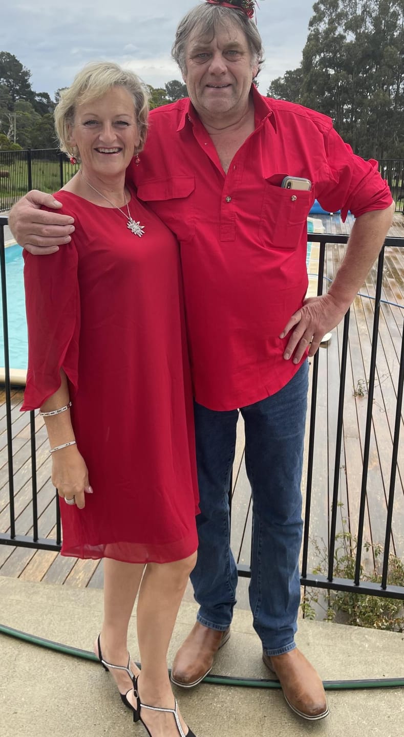 Customer photo review of Shila Red Evening Dress