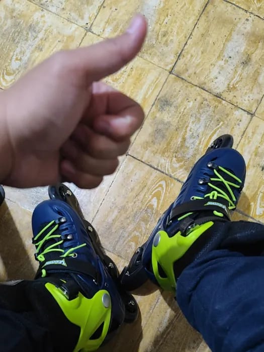 Customer photo review of Verstellbare Inline Skates – Leuchtrollen (Kinder & Erwachsene)