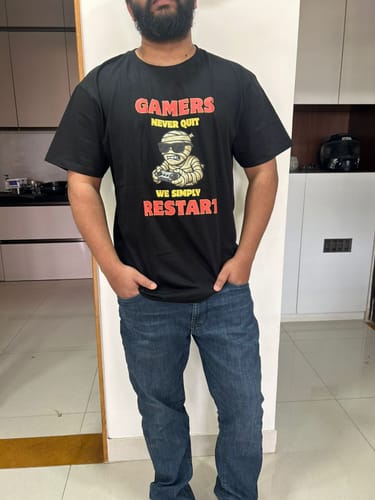 Customer photo review of Gamer Never Quit
