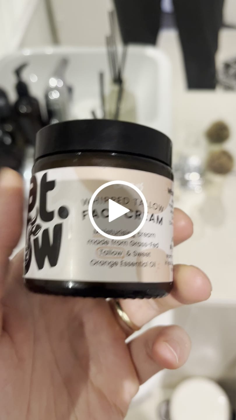 Customer video review of Whipped Grass-Fed Tallow Face Cream | With Sweet Almond Oil