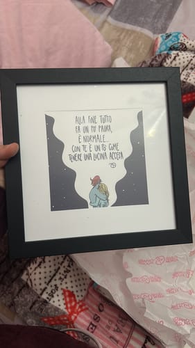 Customer photo review of Quadretto 20x20 - Lucina Accesa