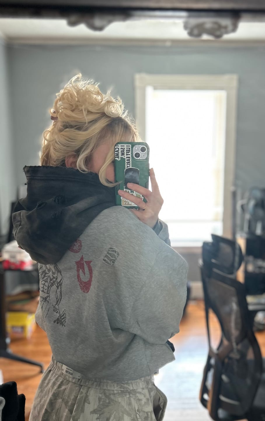 Customer photo review of 5168 - Gold's Iron Legacy Distress Hoodies