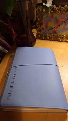 Customer photo review of Refillable Folio - PERIWINKLE BLUE TRIFOLD