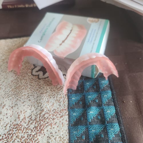 Customer photo review of 🦷  Fit Full Functional DenturesMake you more confident-Made in the USA & FDA-Certified