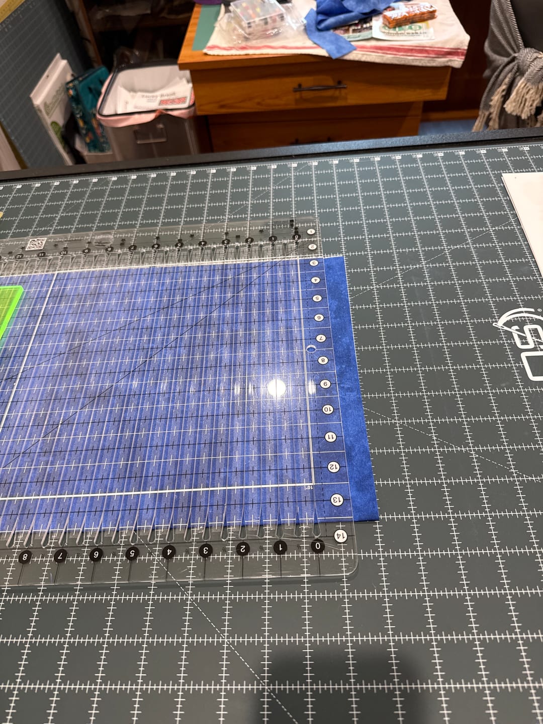 Customer photo review of Dual Sided Cutting Mat, Quilters Select