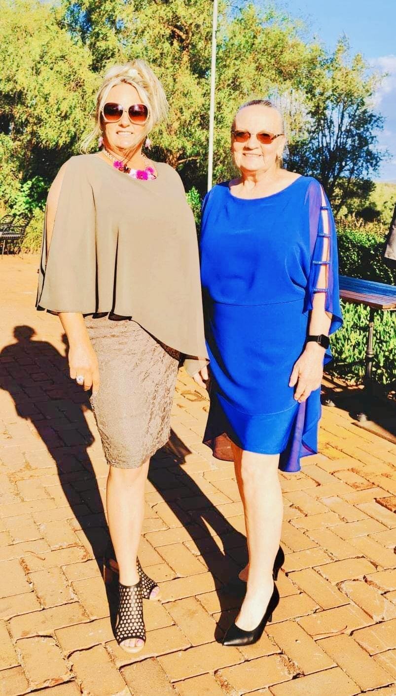 Customer photo review of Geraldine Khaki Lace Dress