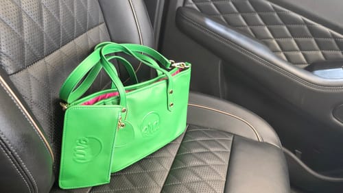 Customer photo review of Green Mini Tote Bag