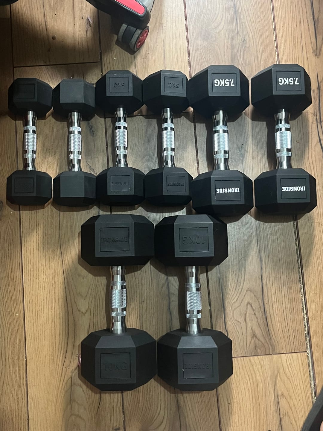 Customer photo review of Mancuerna Hexagonal (2.5 a 50 kg) IRONSIDE