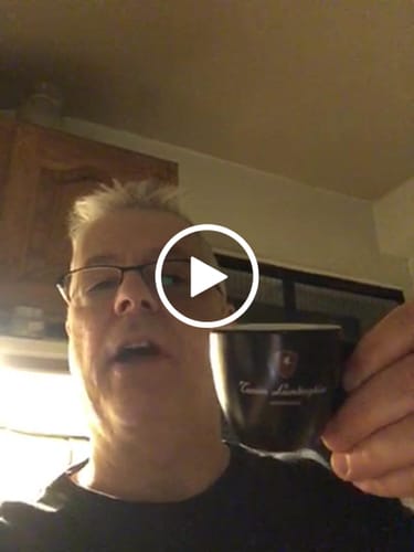 Customer video review of Italian Coffee Cup and Saucer - Black Collection
