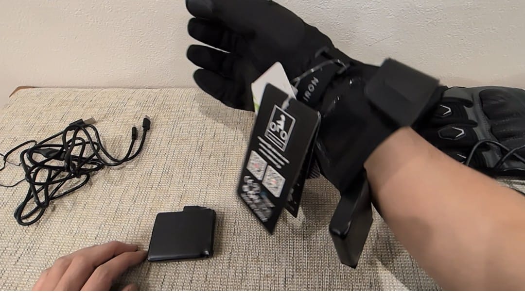 Customer photo review of RIDEIRON 冬用防水 スマート電熱 バイク用グローブ| MG7501H