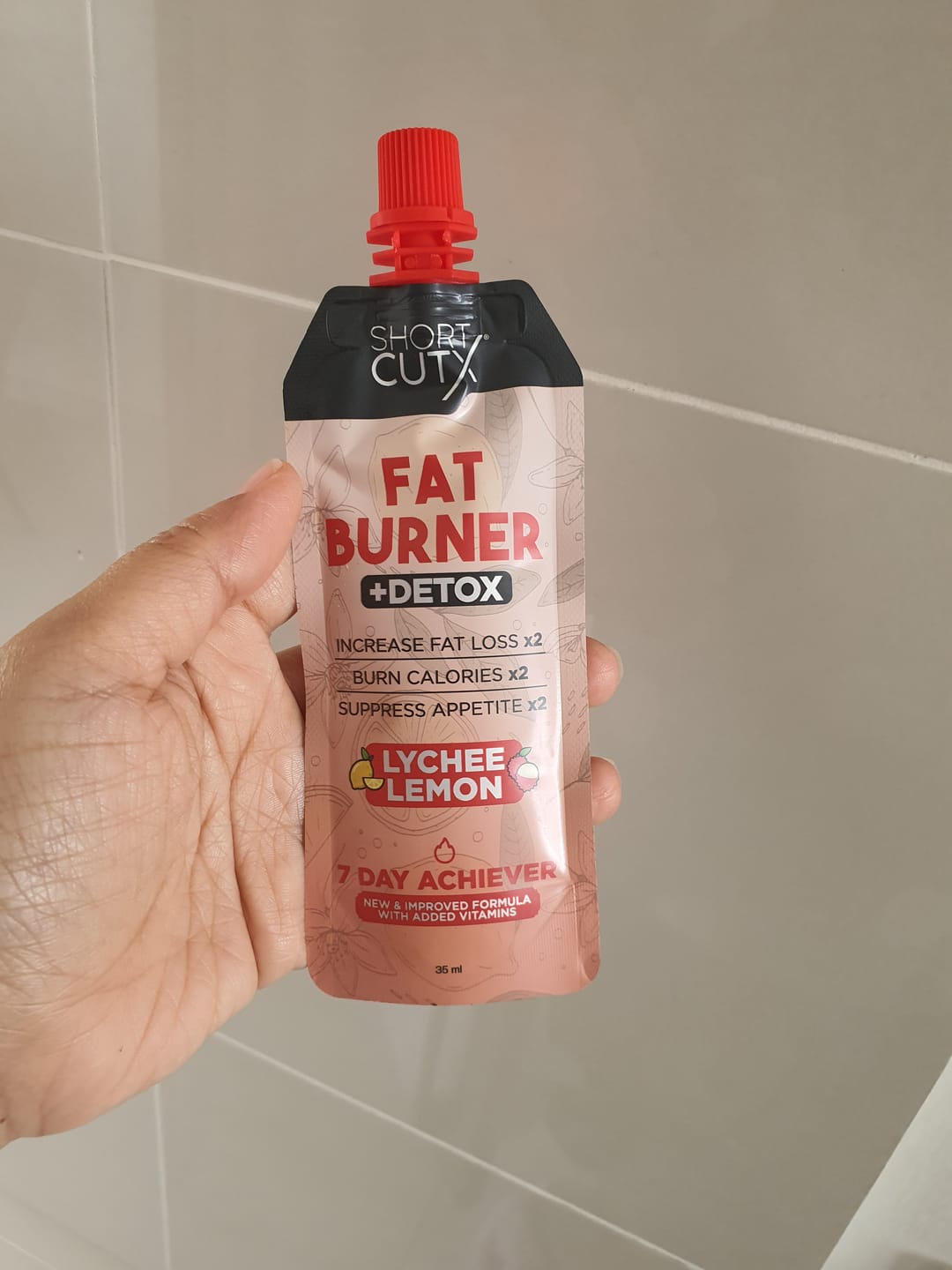 Customer photo review of Lychee Lemon Fat Burner Juice v2.0