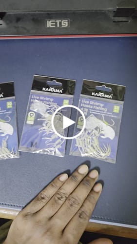 Customer video review of Kanama Luminous Live Shrimp Hooks