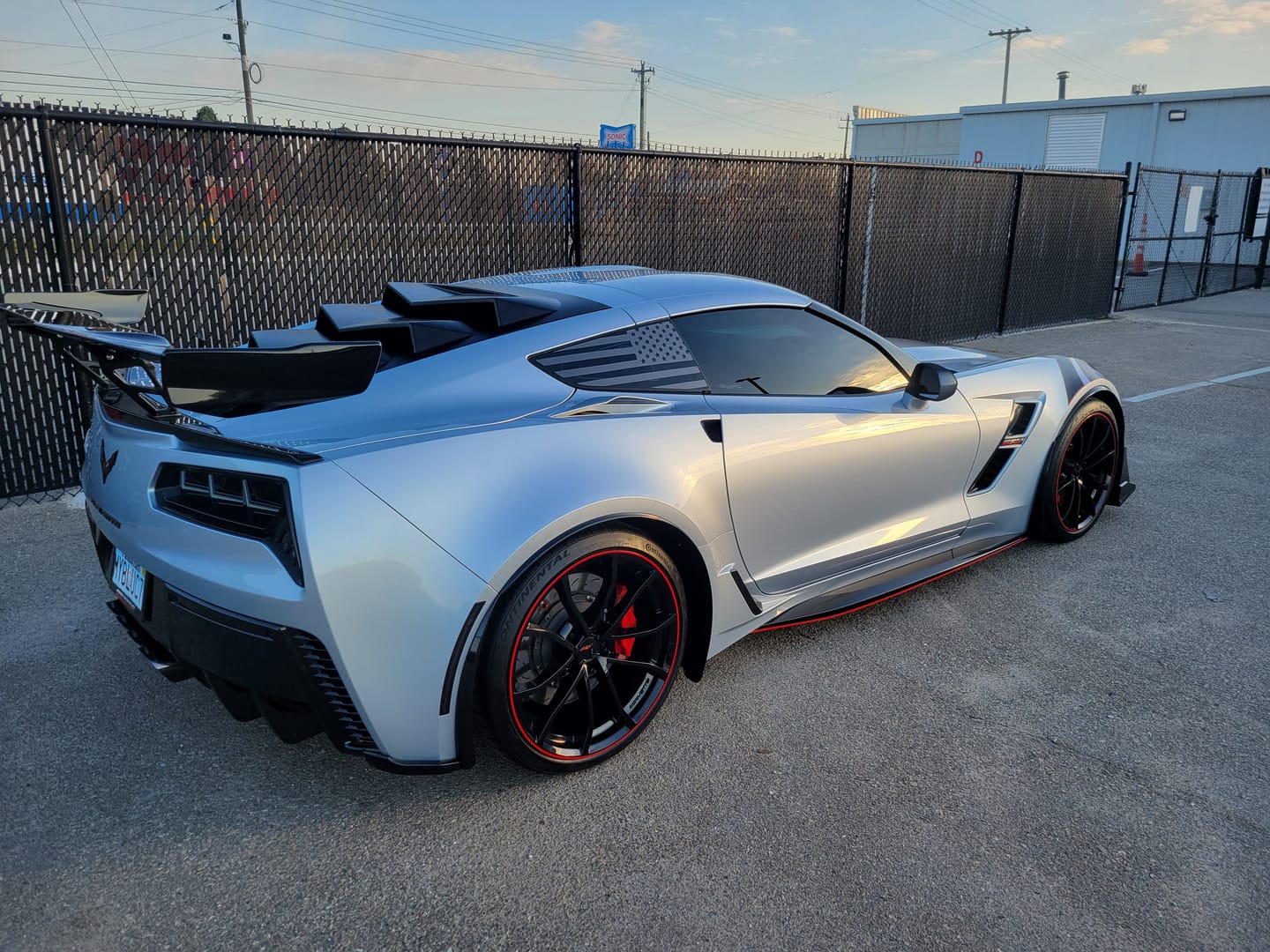Customer photo review of Corvette C7 ZR1 ZTK Conversion Rear Spoiler High Wing