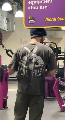 Customer photo review of washed t-shirt (skinny bitch)