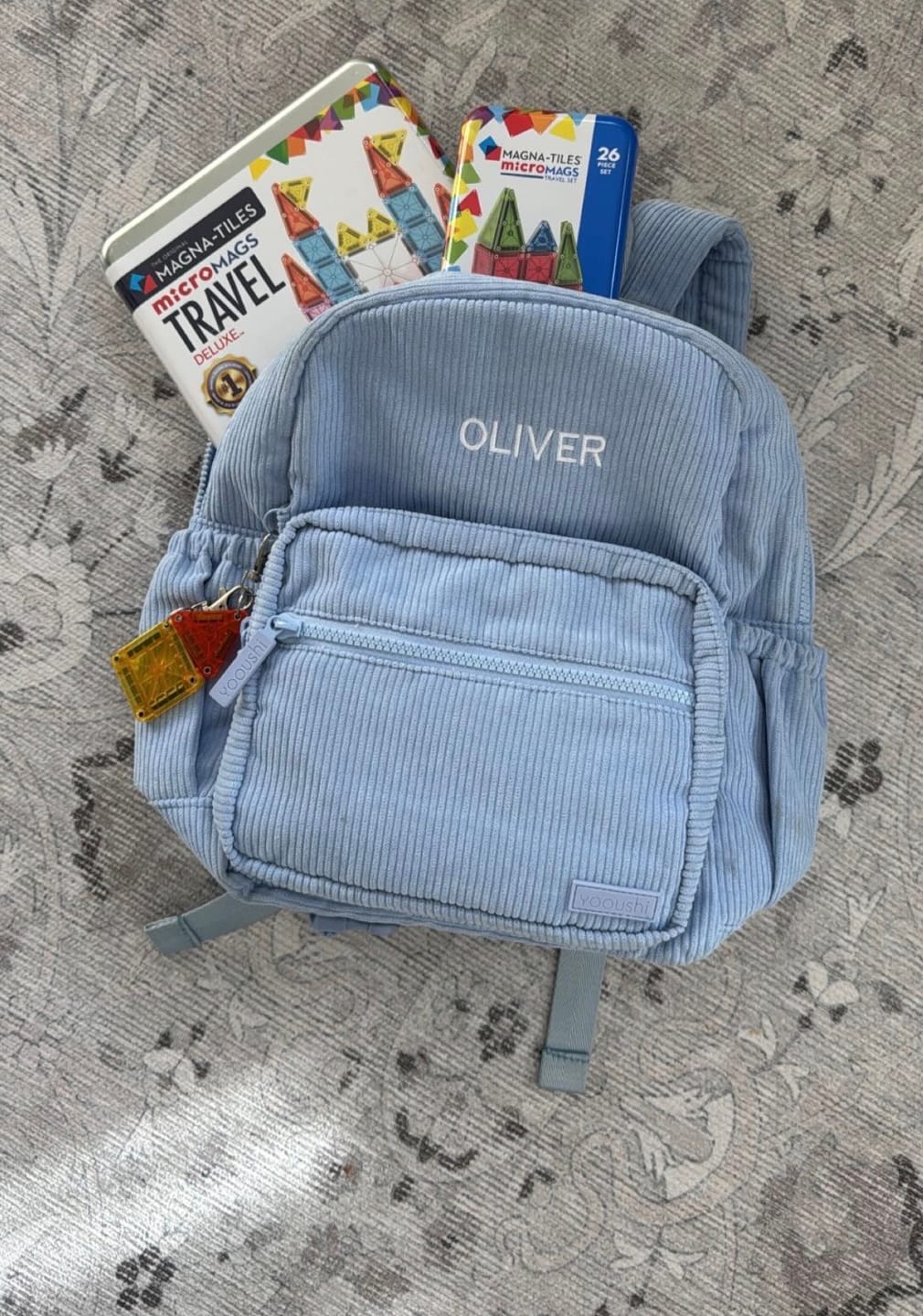 Customer photo review of Yooushi® Corduroy Backpack – Mint Green