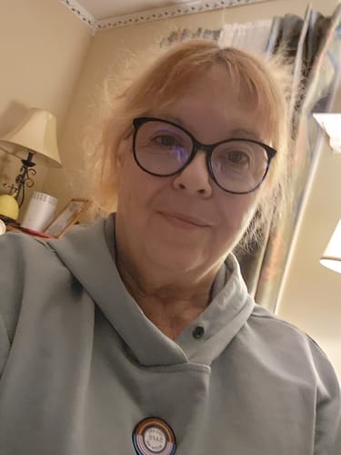 Customer photo review of You Are Safe With Me Pin