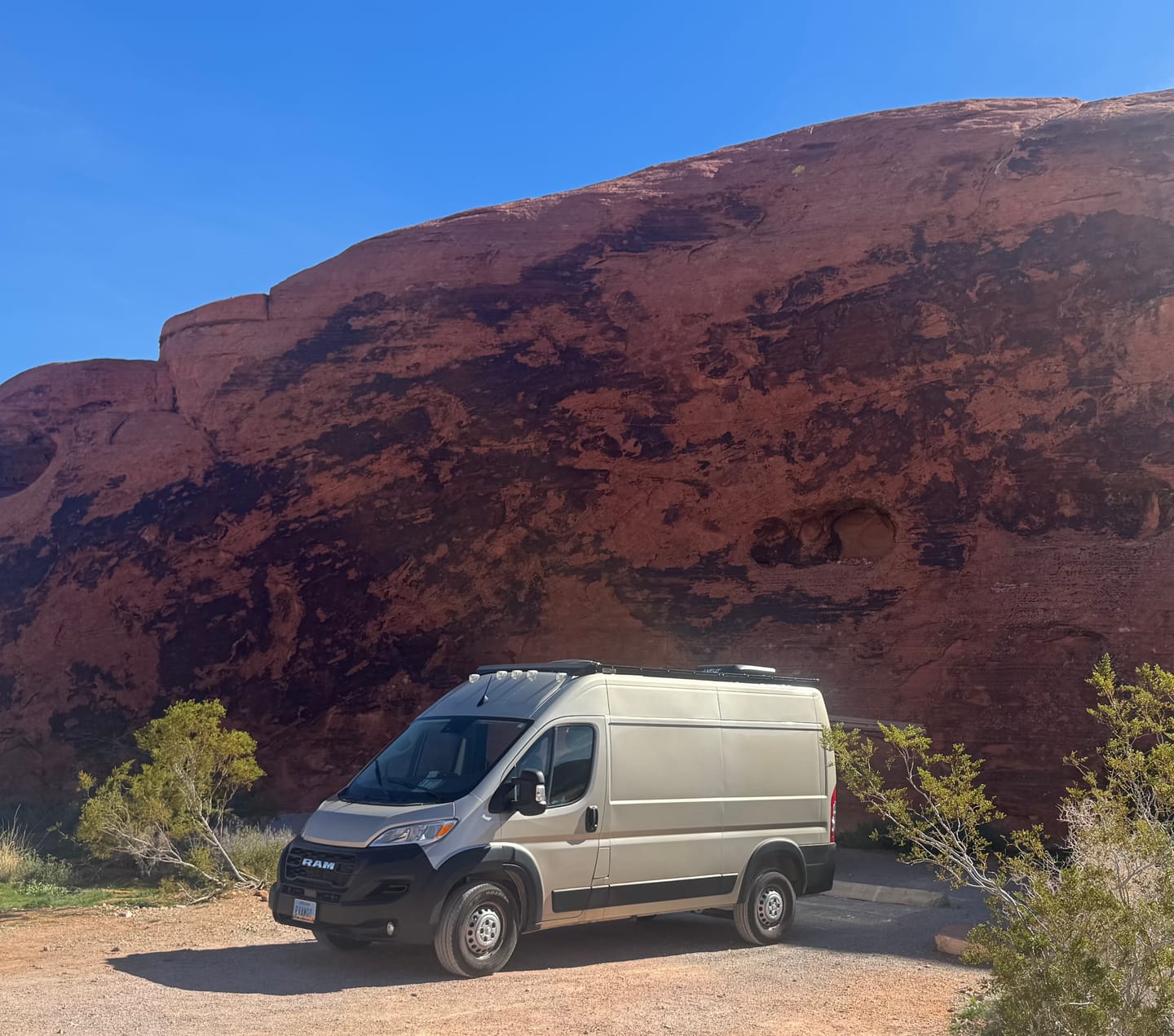 Customer photo review of Ram ProMaster Roof Rack - Premium - 136" High Roof