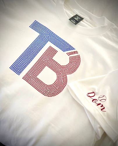 Customer photo review of Bulldogs Blue Collar Sequins Patch