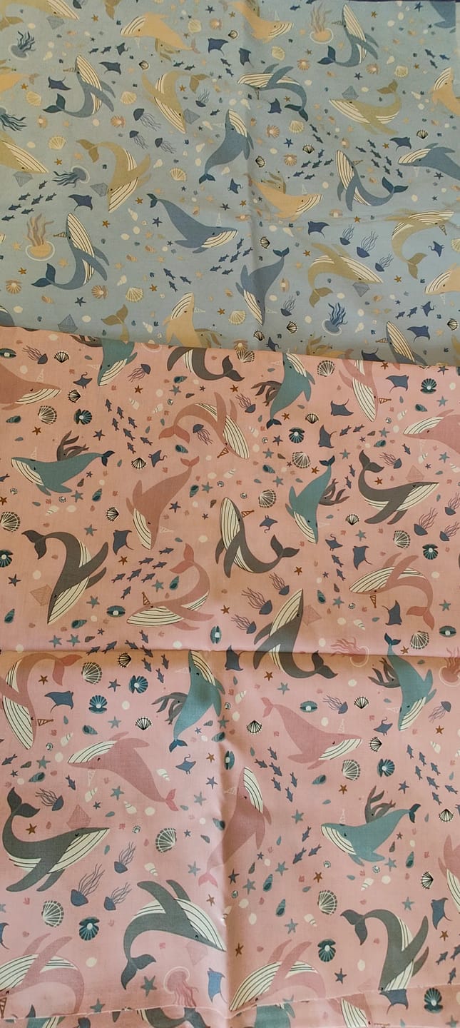 Customer photo review of Seaside Charm Cotton Poplin Fabric