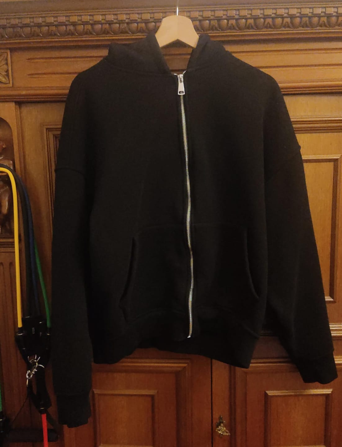 Customer photo review of Zip Hoodie Heavy Blanks 500GSM Black
