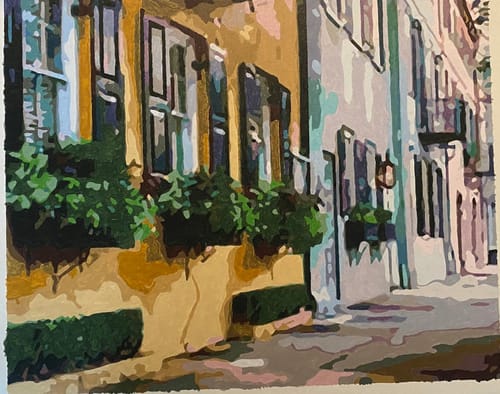 Customer photo review of Custom Paint By Numbers - Turn Trip Memory into Art