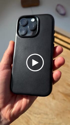 Customer video review of Vintage Luxe Leather Case - Noir Black - iPhone 16 Pro