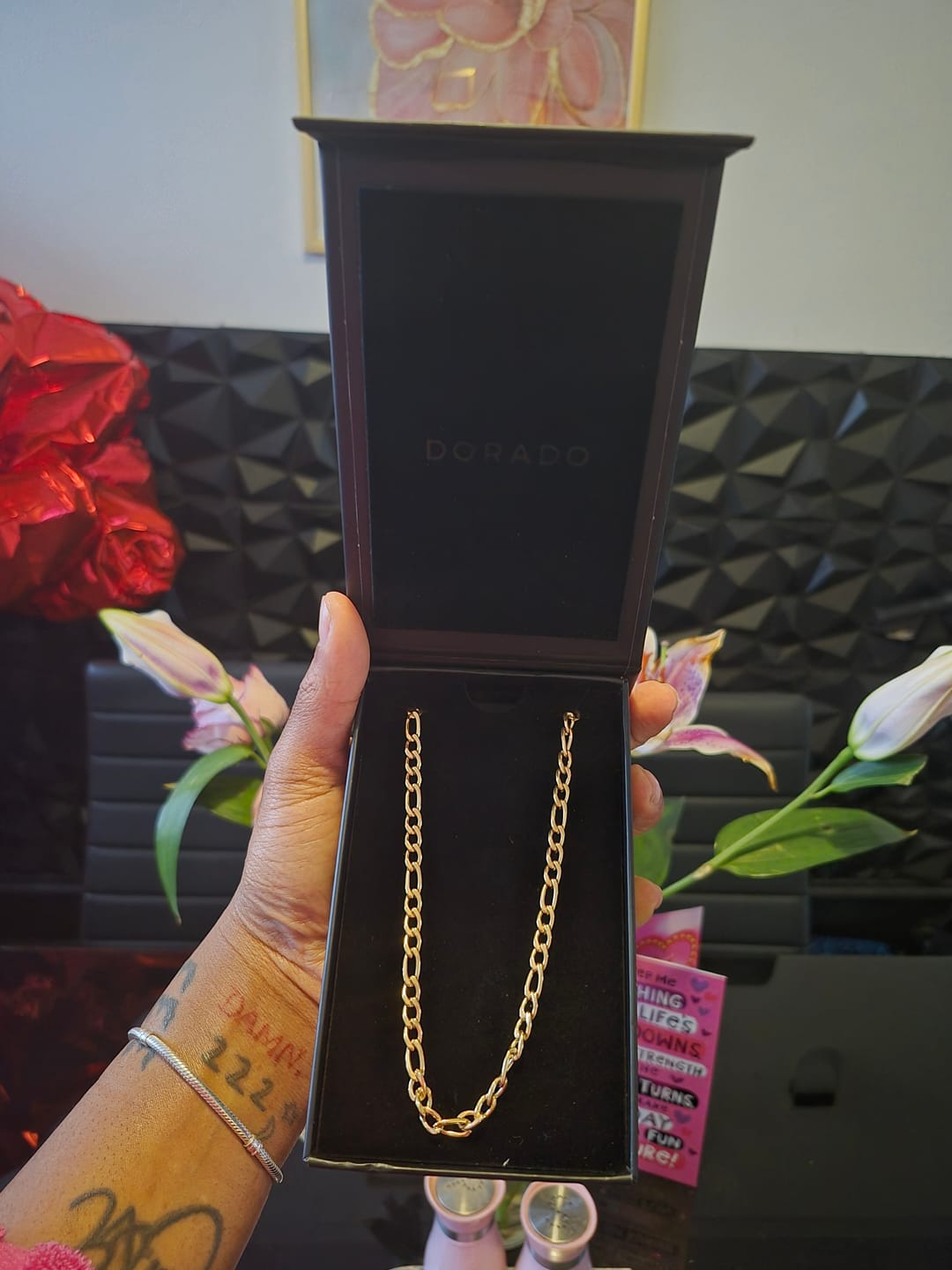 Customer photo review of Figaro Chain - 5mm