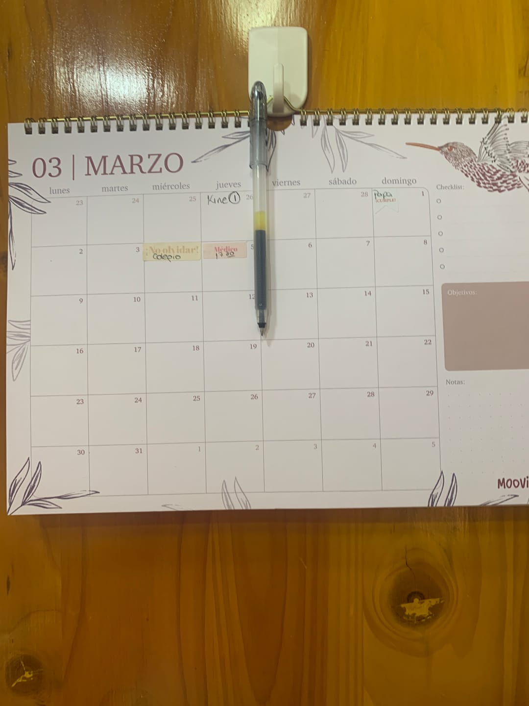 Customer photo review of Mooving - Calendario 2026 Floral 35 x 25 cm