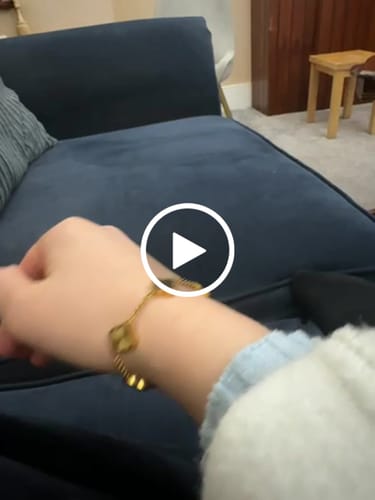 Customer video review of Celine Clover Bracelet