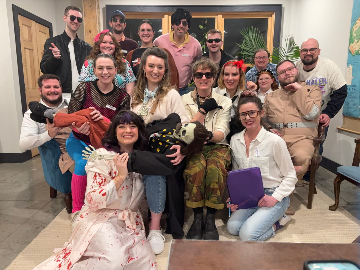 Customer photo review of 1980s Murder Mystery Game Kit