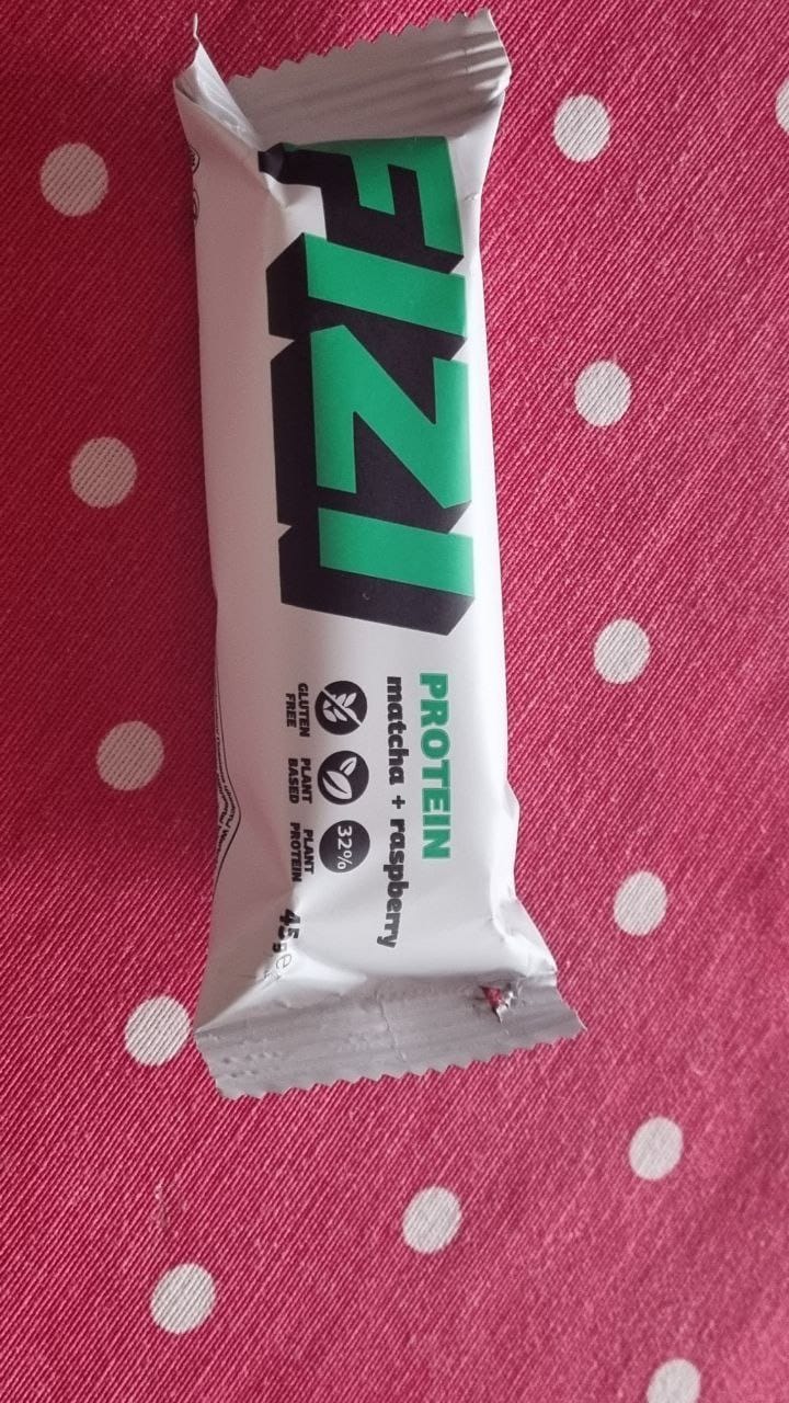 Customer photo review of Matcha + Raspberry
