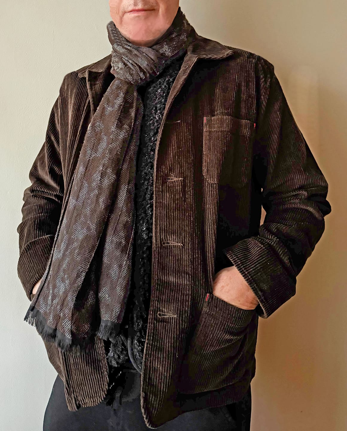Customer photo review of Heavyweight Corduroy French-Style Work Jacket