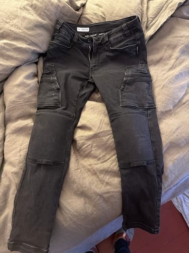 Customer photo review of FX-1 Slim Work Jeans Stonewashed Black