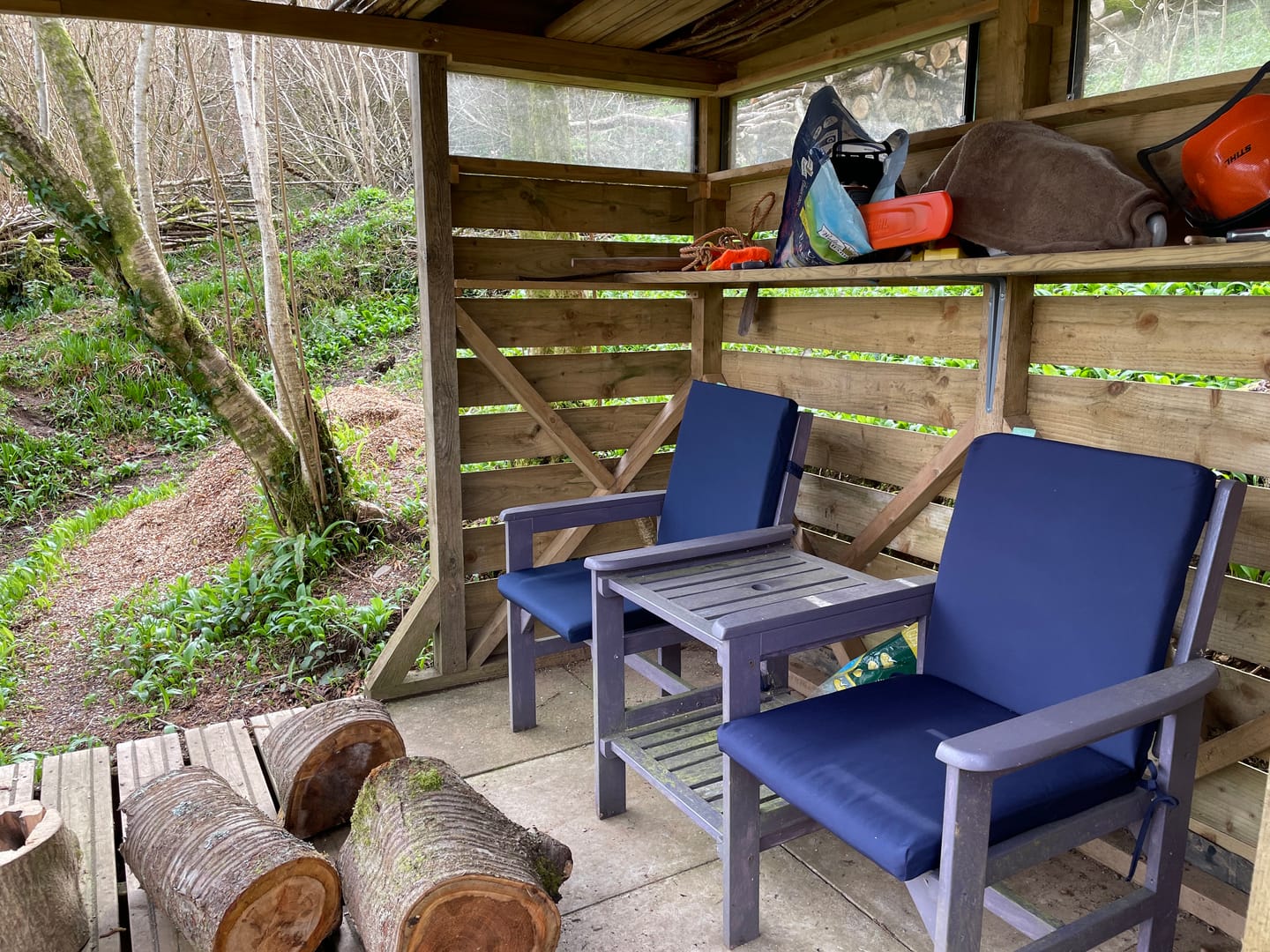 Customer photo review of Outdoor Water-Resistant High Back Chair Seat Pads Garden Chair Cushions with Ties